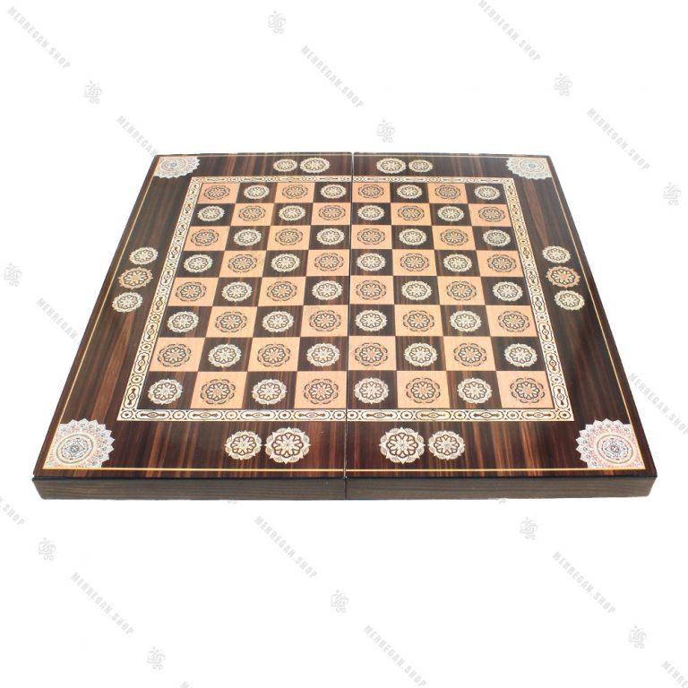 تخته نرد و صفحه شطرنج چوبی سه لایه