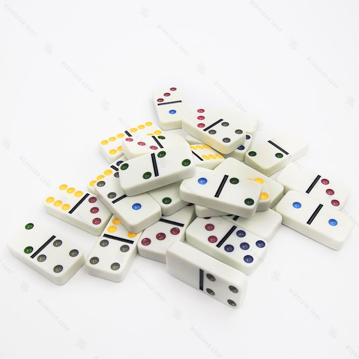 بازی فکری دومینو جعبه فلزی Dominoes