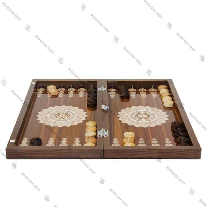 تخته نرد و صفحه شطرنج چوبی سه لایه