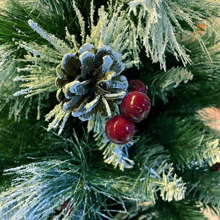درخت کریسمس برگ سوزنی مدل برفی ۹۰ سانتی