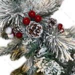 درخت کریسمس پهن برگ مدل برفی