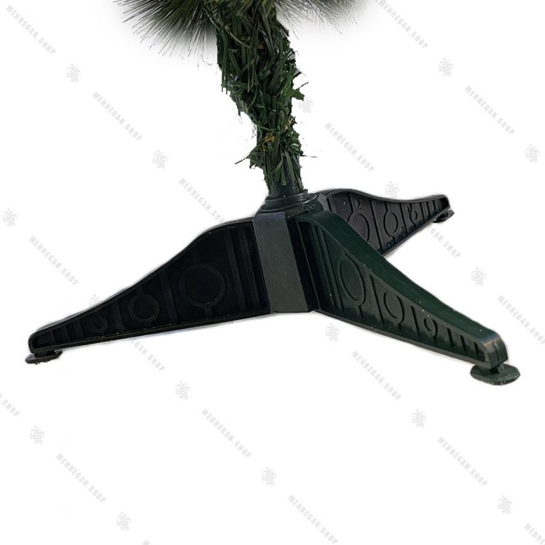 درخت کریسمس مدل برگ سوزنی تزیین شده