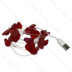 ریسه ال ای دی USB دار مدل قلب قرمز