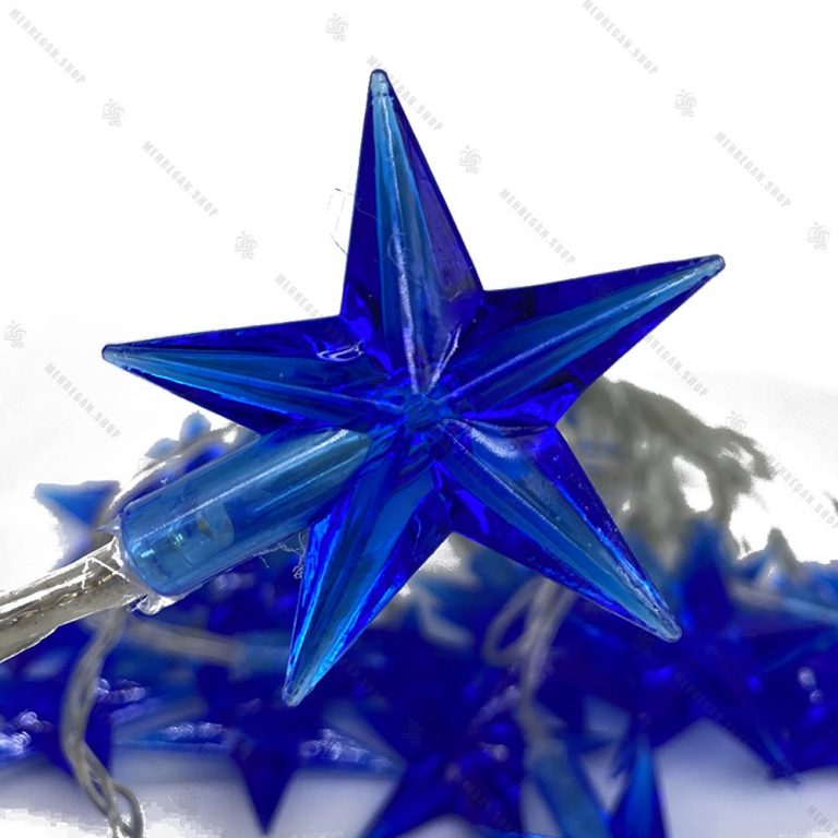 ریسه سیمی مدل ستاره بزرگ آبی