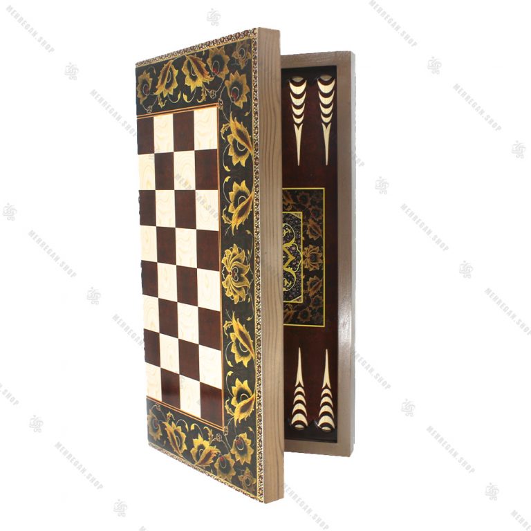 تخته نرد و صفحه شطرنج سه لایه چوبی