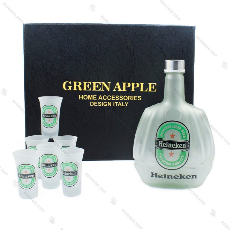 ست نوشیدنی مات ۶ عددی مدل گرین اپل-Green Apple
