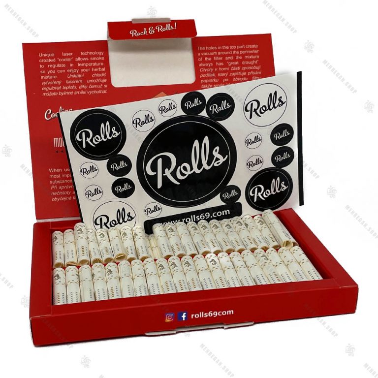 بسته 80 عددی فیلتر سیگار آماده ضد سرفه رولز Rolls