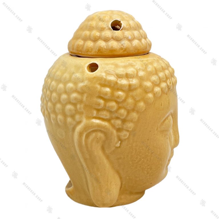 اسانس سوز سرامیکی مجسمه بودا طلایی