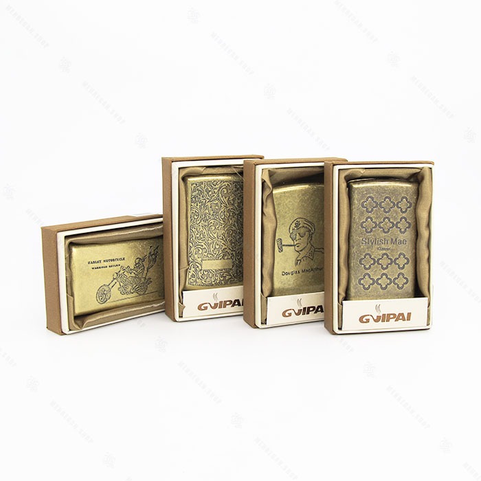 جعبه سیگار فلزی برنزی Guipai مدل هارلی دیویدسون