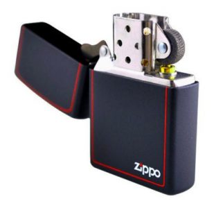فندک زیپو Zippo مدل Reg Black/z-Brdr کد 218 ZB