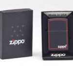 فندک زیپو Zippo مدل Reg Black/z-Brdr کد 218 ZB