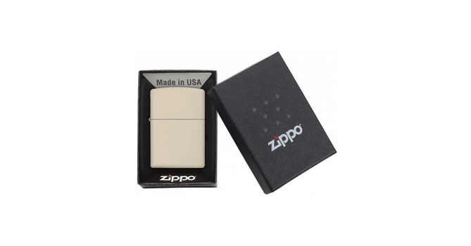 فندک زیپو Zippo مدل Regular Cream Matte