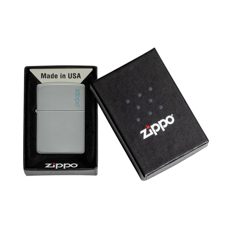 فندک زیپو Zippo مدل Flat Grey Zippo Logo کد ۴۹۴۵۲zl