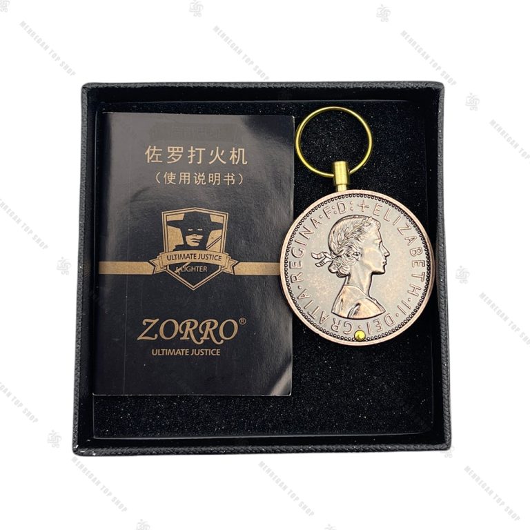 فندک بنزینی زورو Zorro طرح سکه کد 210226