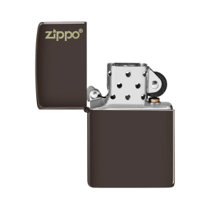 فندک زیپو Zippo طرح Zippo Brown Logo کد 49180ZL