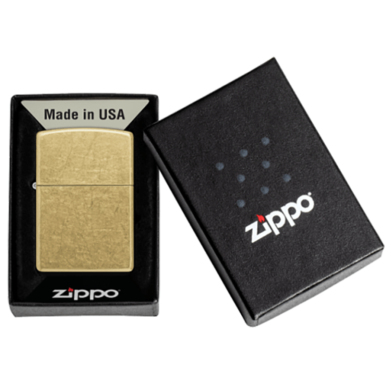 فندک زیپو Zippo طرح Regular Street Brass کد 48267