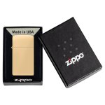 فندک زیپو Zippo طرح Slim High Polish Brass کد 1654B