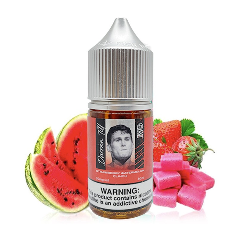 سالت نیکوتین آی وی جی آدامس توت فرنگی هندوانه IVG Darren Till Strawberry Watermelon Clinch Saltnic (30ml)