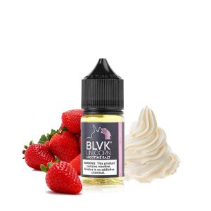 سالت نیکوتین بی ال وی کی خامه توت فرنگی Blvk strawberry cream 30ml