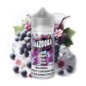 جویس بازوکا انگور یخ Bazooka Grape Ice (100ml)