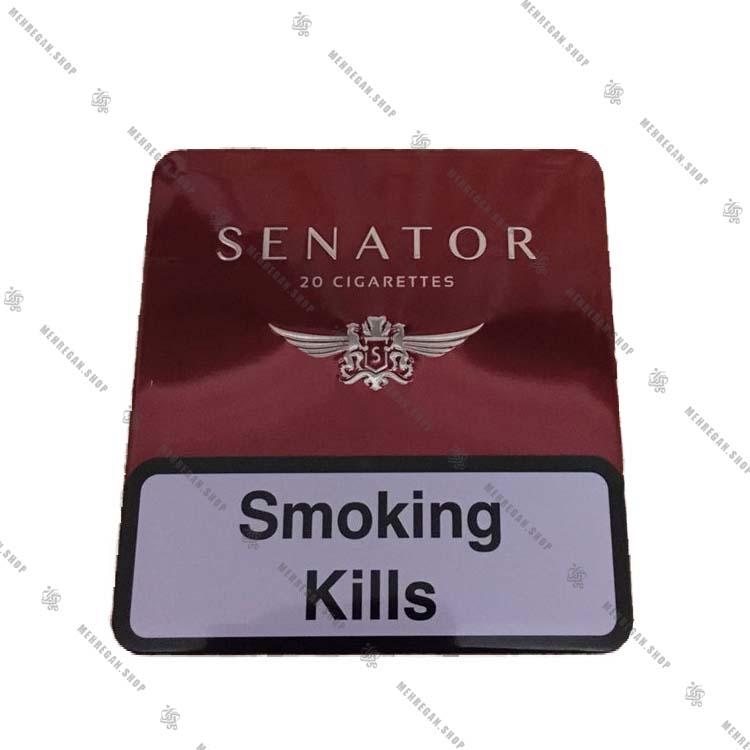سیگار سناتور قرمز جعبه فلزی